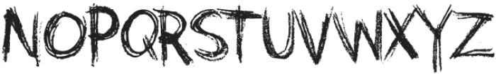 Grunge Crayon Regular otf (400) Font UPPERCASE