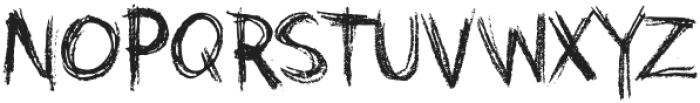 Grunge Crayon Regular otf (400) Font LOWERCASE