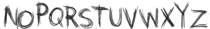 Grunge Crayon SVG Regular otf (400) Font UPPERCASE