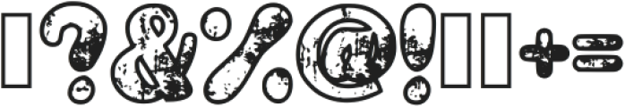 Grunge Sketch Regular ttf (400) Font OTHER CHARS