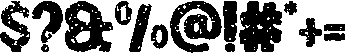 Grunge otf (400) Font OTHER CHARS