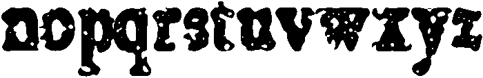Grunge otf (400) Font LOWERCASE
