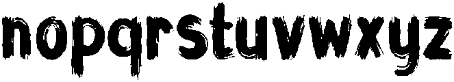 Grunge otf (400) Font LOWERCASE