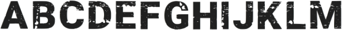 Grungy Font Regular otf (400) Font UPPERCASE