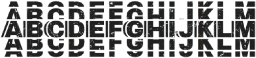 Grungy Regular otf (400) Font UPPERCASE