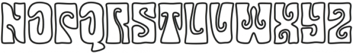 Gruvilicious Outline otf (400) Font UPPERCASE