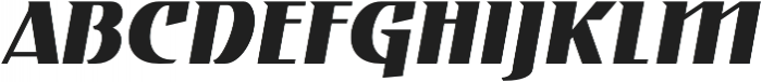 Gryffith CF Extra Bold Italic otf (700) Font UPPERCASE