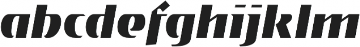 Gryffith CF Extra Bold Italic otf (700) Font LOWERCASE