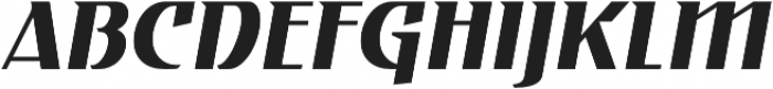 Gryffith CF Medium Italic otf (500) Font UPPERCASE