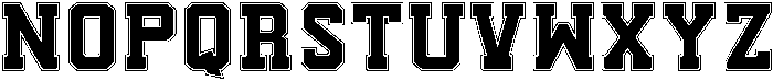 graduation-Regular otf (400) Font LOWERCASE