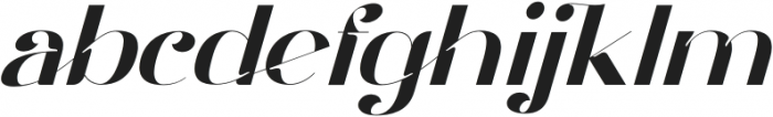 gramling-Italic otf (400) Font LOWERCASE