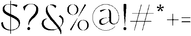granola otf (400) Font OTHER CHARS