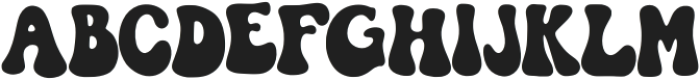 groov Regular otf (400) Font UPPERCASE