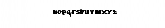 Grafiti.otf Font LOWERCASE