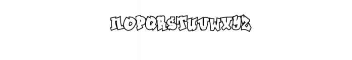 Grafitty outline.otf Font UPPERCASE