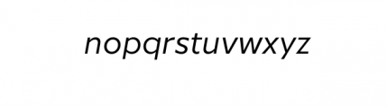 Graible Nova-Italic.otf Font LOWERCASE