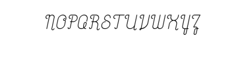 Grey_italic.ttf Font UPPERCASE