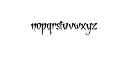 GrindelGrove.otf Font LOWERCASE