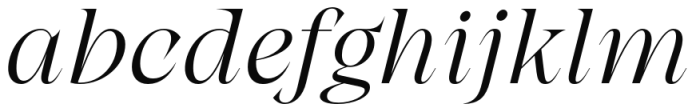 Grand Cru Extralight M Italic Font LOWERCASE