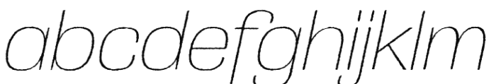 Grange Rough Thin It Font LOWERCASE