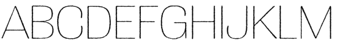 Grange Rough Thin Font UPPERCASE