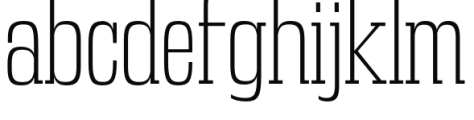 Gravtrac Condensed El Font LOWERCASE