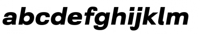 Grayfel Extended Extra Bold Italic Font LOWERCASE