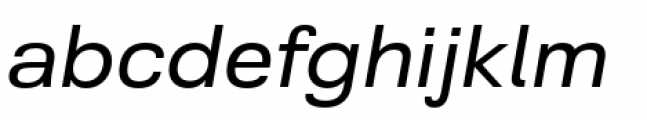 Grayfel Extended Medium Italic Font LOWERCASE