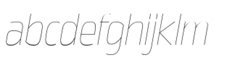 Great Escape Narrow Ultra Light Italic Font LOWERCASE