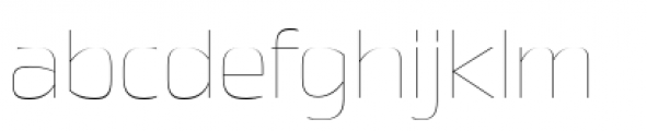 Great Escape Ultra Light Font LOWERCASE