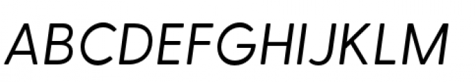 Greycliff Regular Oblique Font UPPERCASE