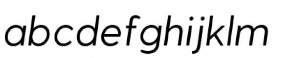 Greycliff Regular Oblique Font LOWERCASE
