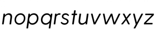 Greycliff Regular Oblique Font LOWERCASE