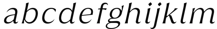 Griggs Flare - LightGrSlnt Font LOWERCASE