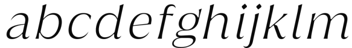 Griggs Flare - LightSlnt Font LOWERCASE