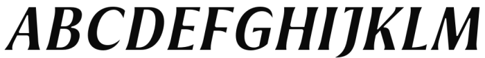 Griggs Flare - SemiBoldGrSlnt Font UPPERCASE