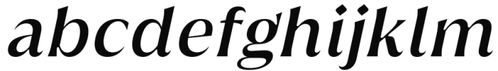 Griggs Flare - SemiBoldSlnt Font LOWERCASE