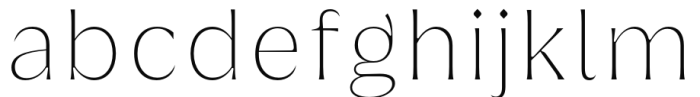 Griggs Flare - Thin Font LOWERCASE