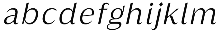 Griggs Sans - LightGrSlnt Font LOWERCASE