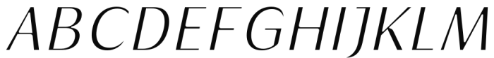 Griggs Sans - LightSlnt Font UPPERCASE