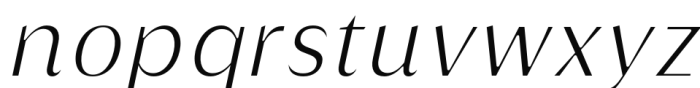 Griggs Sans - LightSlnt Font LOWERCASE