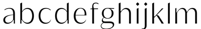 Griggs Sans - LightSs01 Font LOWERCASE