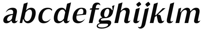 Griggs Sans - SemiBoldGrSlnt Font LOWERCASE