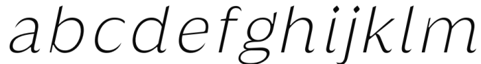 Griggs Sans - ThinGrSlnt Font LOWERCASE