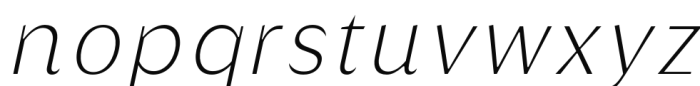 Griggs Sans - ThinGrSlnt Font LOWERCASE