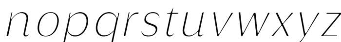 Griggs Sans - ThinSlnt Font LOWERCASE