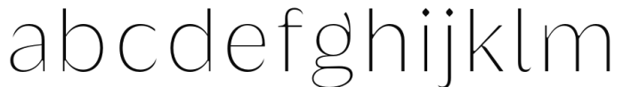 Griggs Sans - Thin Font LOWERCASE