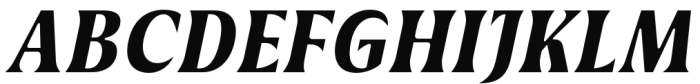 Griggs Serif - BoldGrSlnt Font UPPERCASE