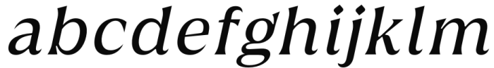 Griggs Serif - GrSlnt Font LOWERCASE