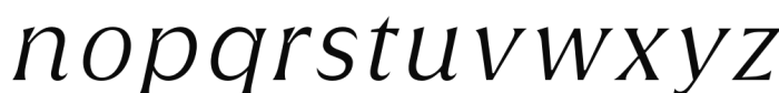 Griggs Serif - LightGrSlnt Font LOWERCASE